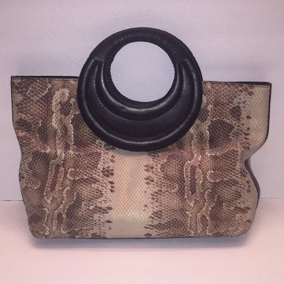 Donald J. Pliner Snakeskin Leather Handbag ๐ - Picture 9 of 10